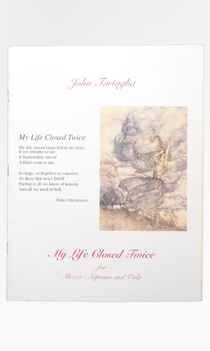 John Tartaglia: "My Life..." for Mezzo-Soprano & Viola