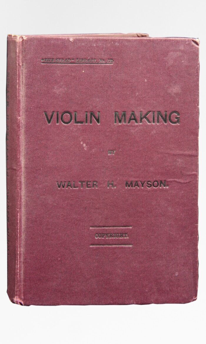 Walter Mayson: Violin Making (3rd ed.)